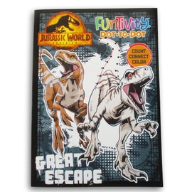 Jurassic Dinosaurs World Coloring and Activity Book - Dot to Dot - Cover Varies - 64 Pages