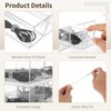3 Pack 4-tier Clear Plastic Cable Organizer Drawer, Acrylic Sunglasses