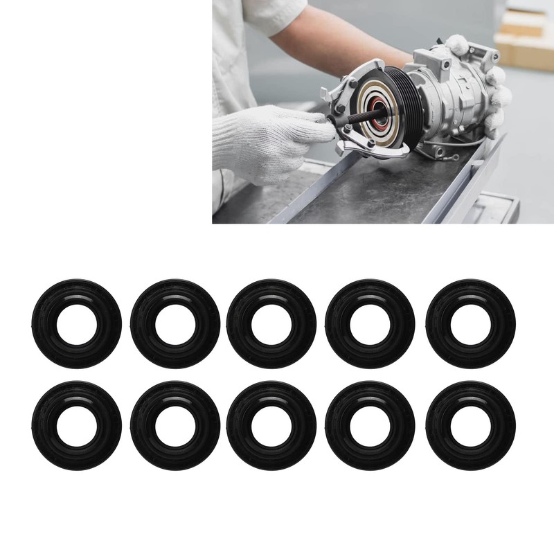 AC Compressor Shaft Lip Seal Kit 10PCS AC Compressor Shaft