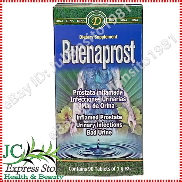 BUENAPROST INFLAMED PROSTATE URINARY INFECTIONS BAD URINE 90 TABLETS NATURAL