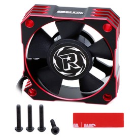 Surpass Rocket 35mm Metal Motor Cooling Fan 21000RPM Preventing Heat Fan for 1/10 1/12 1/8 RC Car Brushless Motor ESC RED