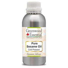 Greenwood Essential Pure Sesame Oil (Sesamum indicum) Cold Pressed 630ml (21 oz)