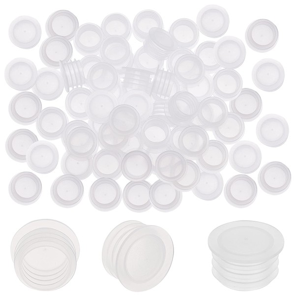 GORGECRAFT 1/2" 50PCS Salt and Pepper Shaker Stoppers Plastic Stopper