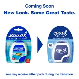 EQUAL 0 Calorie Sweetener Tablets, Sugar Substitute, Zero Calorie Sugar Free Sweetener Tablets, 300-Count