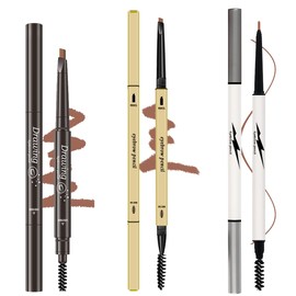 3 Different Eyebrow Pencils,Creates Natural Looking Brows Easily And Lastes All Day,3-in-1:Eyebrow Pencil *3;Light Brown #-0803093