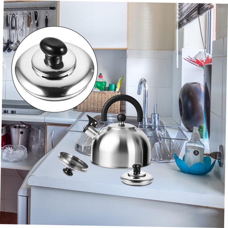 LABRIMP Stainless Steel Kettle Cover for Teakettle Whistling Lid for