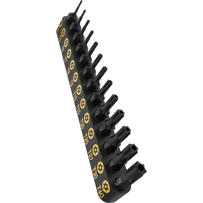 LEXIVON 13-Piece Tamper Resistant Star Bits, Premium S2 Alloy Steel,