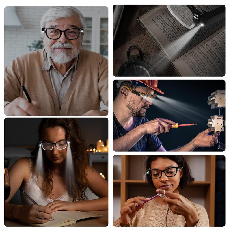 Magnifying Glasses with Light Reading Glasses with Lights and Magnifier