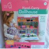 Teamson Kids Hand- Carry Dollhouse with 7 Accessories