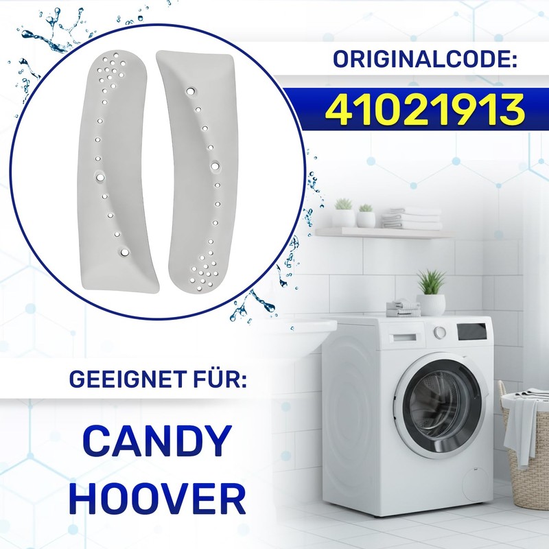 Pack of 2 drum fins for washing machine with the