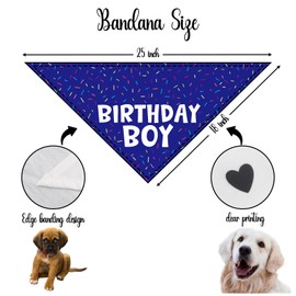Dog Birthday Boy Dog Birthday Bandana for Dogs Birthdays Gift Party Supplies Pets Scarf for Small Medium Dogs & Cats