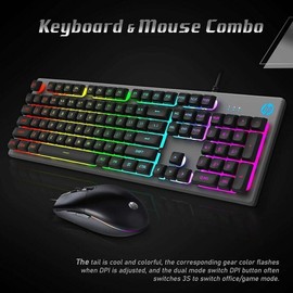 HP KM300F Wired Gaming Keyboard & Mouse Combo Membrane Backlit (SPANISH)