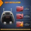 Nilight LED Cab Marker Lights 5 PCS 9 LED Smoke