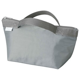 OSK ZZ-12 Mini Lunch Bag, Lunch Bag, Washable, Inner Aluminum, Gray, Rice Ball O/G No.2, Made in Japan