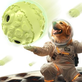 KADTC Extra-Large Giggle Wobble Ball Dog Chew Toy for All Breed Large Aggressive Chewers Teeth Balls Interactive Keep Them Busy Boredom Busters Enrichment Toys