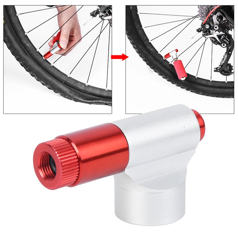 Bike Carbon Dioxide CO2 Mini Inflator Presta Valve Inflatable Mouth