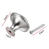 JUSTMAE 8 PCS Cabinet Knobs, Stainless Steel Round Drawer Knobs