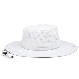 MISSION Cooling Anywhere Boonie Hat - Unisex Wide-Brim Hat for Men & Women - Lightweight & Durable - Cools Up to 2 Hours - UPF 50 Sun Protection - Machine Washable (Etched Camo White)