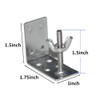 Roman Shade L Bracket and wingnut 2Pack for Roman (or