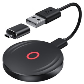 QitayoLife Wireless CarPlay Adapter for Factory Wired CarPlay, 2024 Upgrade Plug & Play Dongle Converts Wired to Wireless Fast and Easy Use Fit for Cars from 2015 & iOS 10+ (Black)