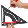 Smgda Triangular Ruler, For Woodworking, Aluminum Alloy Triangle, Woodworking Triangle,