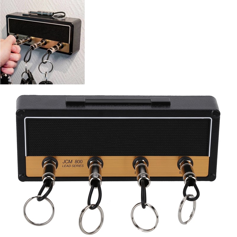 Wall Mounted Guitar Key Holder Hanger Rack Hanging Keychain Holder