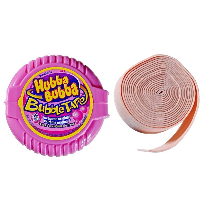 Hubba Bubba Bubble Tape, Awesome Original, 6 Feet of Gum,(