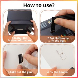 Sumind 80's 90's Party Decorations Include 80s 90s Theme Cassette Tape Bucket Centerpiece and Boom Box Table Centerpieces for Retro Party, Hip Hop Party, Theme Party Decorations (4 Pieces)