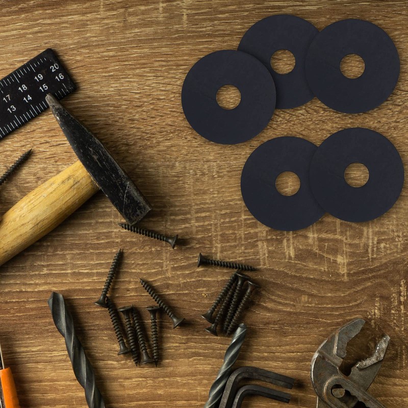 Pack of 100 Rubber Washers 25 mm, Flat Washers Durable
