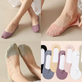 Lucky box 10 pairs of fake magic socks women's overshoes in random colors that won't come off / 럭키박스 안벗겨지는 페이크 매직 삭스 여자 덧신 랜덤 색상 10켤레