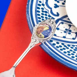Queen Platinum Jubilee Memorabilia 2022 Collectable Commemorative Stainless Steel Souvenir Remembrance Spoon 1952-2022 Spoon Plus Queen's Medieval Crown Metal Keyring