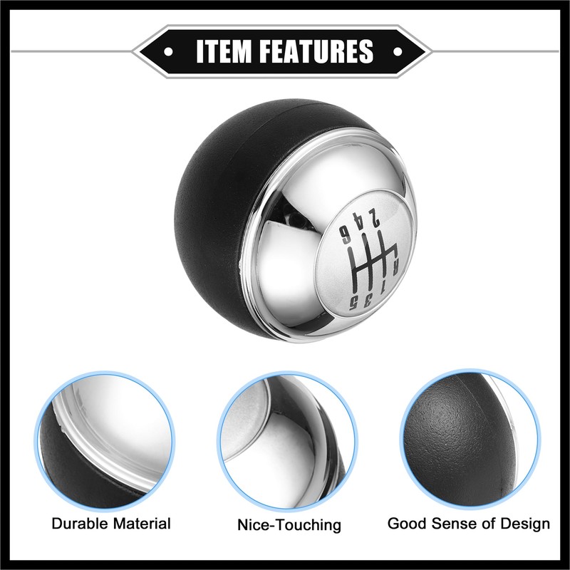 Hihaha 6 Speed Manual Gear Shift Knob Compatible for Mini