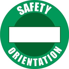 Safety Orientation Hard Hat Labels Helmet Vinyl Stickers Decals Reflective