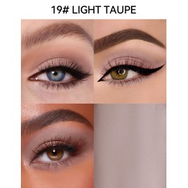 Erinde Waterproof Cream Eyeshadow Stick, Matte Nude Eye Shadow Sticks, Longwear Blendable High Pigmented, Neutral Eye Shadow Sticks Matte for Older Eyes, Smokey Eyeshadow Pencil Crayon, 19 Light Taupe