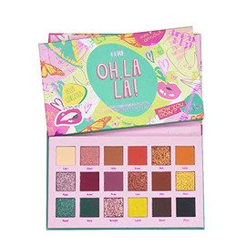 Paleta de sombras para ojos 18 colores mate, metálicas y glitter, Oh la la, Lure