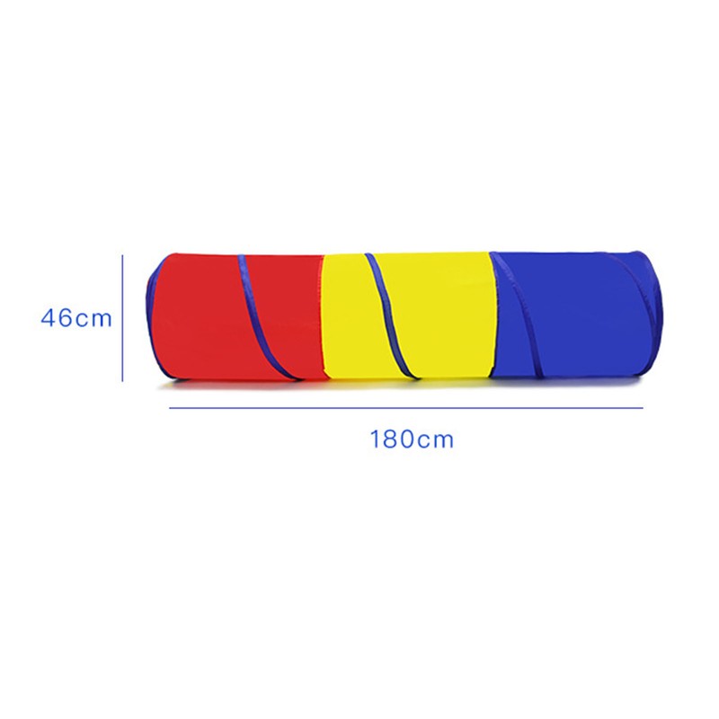 Kids Play Tunnel Folding Polyester Cloth Baby Crawling Training Equipment