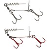 Savage Gear NEW CARBON49 CORKSCREW STINGER 2 HOOK - PIKE