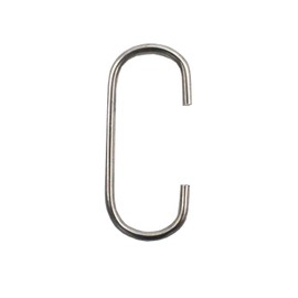 Generisch Pack of 100 C-Hooks Galvanised 39mm Long 18mm Wide for Hanging Posters, Posters etc.