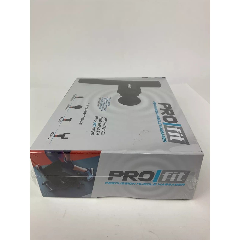 Tzumi PRO FIT Percussion Muscle Massager Gun With 4 Interchangeable