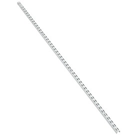 ClosetMaid ShelfTrack White Standard Upright - 12-Inch Double Slot Durable Steel Closet System Hardware for Closets, Pantries, Utility Rooms, and Laundry