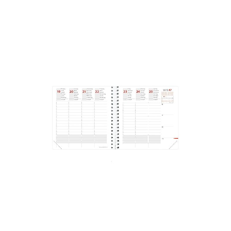 Time&Life ML Medium Vermillon 2025: Time&Life ML Medium (Kalender im