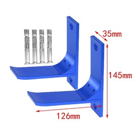 RC Car Display Stand,Airplane Storage Rack,RC Model Car Wall Display Hanger Hanging Rack Wheel Wall Mount for 1/18 1/16 1/10 1/8 1/6 1/5 Buggy Off-Road RC Climbing Crawler Cars (2PCS Black)