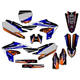 2019-2022 YZ 450 FX Surge Blue Senge Graphics Complete Kit Compatible with Yamaha