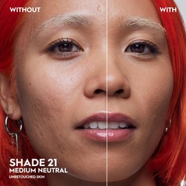 Urban Decay Face Bond Self-Setting Waterproof Foundation, Medium Coverage, Natural Matte Finish, 3% Niacinamide Serum Improves Skin Texture Feel, Transfer-Resistant, Sweat-Proof, Blurs Skin - Shade 21