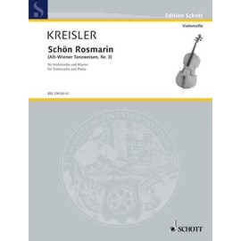 Schön Rosmarin: Alt-Wiener Tanzweisen III. No. 12. violin and piano.