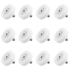Litoexpe 1 Inch Drawer Slide Roller, 12 Pieces Drawer Replacement Wheels, Plastic Pulley, Bearing Small Pulley