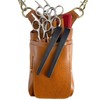 GLASS FROG Scissor Case, 6 Scissors, Main Body/Belt, Genuine Leather,