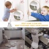 SACONELL Child Safety Cabinet Pack of 12, White/White and Black