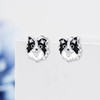 Border Collie Earrings 925 Sterling Silver Border Collie Dog Stud