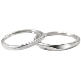 Nicoiro Simple Pairing S925 [NSPR117] Matching Couple Matching, Metal